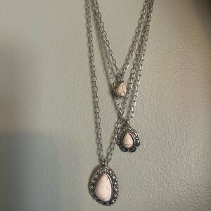 Fun Faux wild horse turquoise necklace